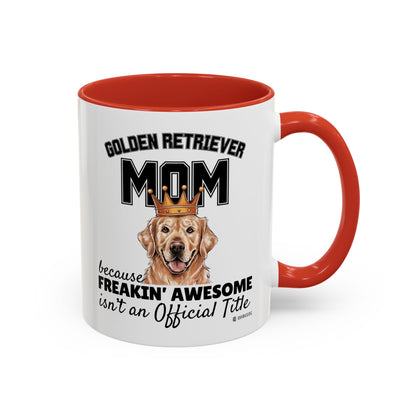 Golden Retriever Mom Coffee Mug - Perfect Gift for Dog Lovers, Pet Owners, Birthday, Mother's Day, Funny Dog Mom Mug