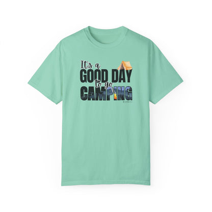 Premium Unisex Camping Enthusiast T-shirt - Great Day to Go Camping Design