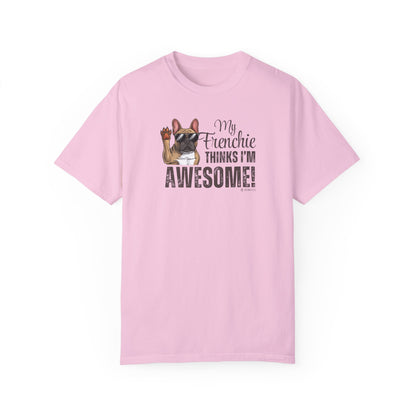 French Bulldog Lover Unisex Garment-Dyed T-shirt, Dog Parent Tee, Cute Bulldog Shirt, Pet Lover Top, Animal Graphic Tee