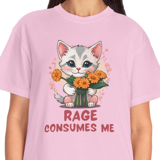 Funny Kitten T-Shirt, Cat Lover Tee, Cute Feline Graphic Shirt, Humorous Pet Owner Top, Animal Rage Quote Apparel - Quirkside Creations