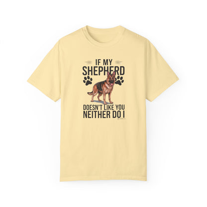 German Shepherd Dog Lover Unisex Garment-Dyed T-shirt, Parent Gift, Funny Dog Tee, Dog Mom Shirt, Gift for Dog Lovers