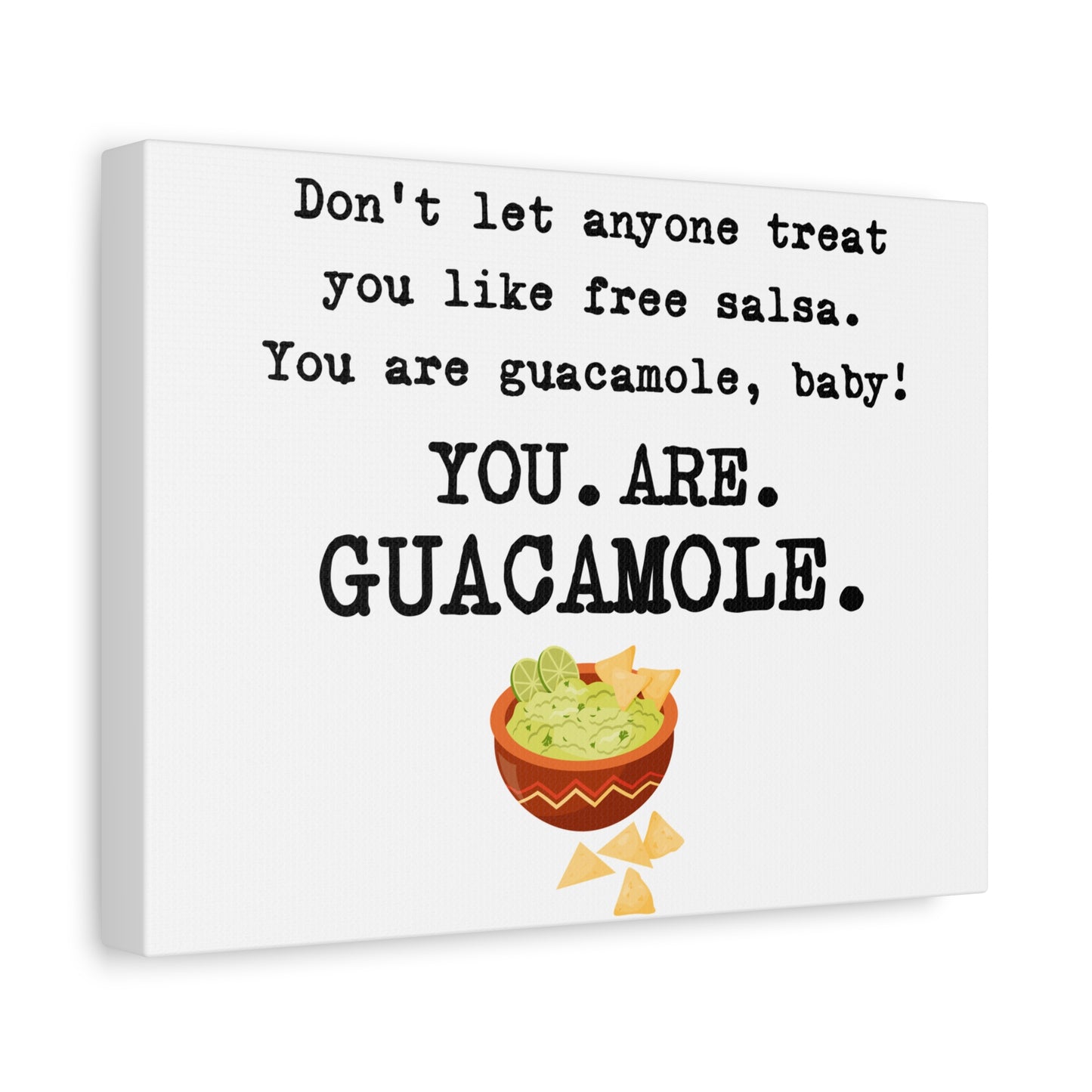 Guacamole Quote Canvas Art, Kitchen Decor, Funny Wall Art, Gift for Foodies, Home Decoration