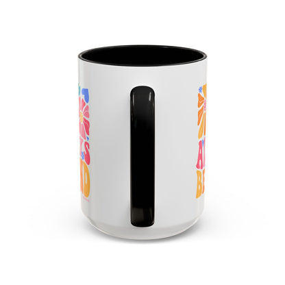 Always Be Kind Floral Accent Coffee Mug, Inspirational Cup for Friends, Gift for Birthday, Encouragement, Home Decor, Self-Care