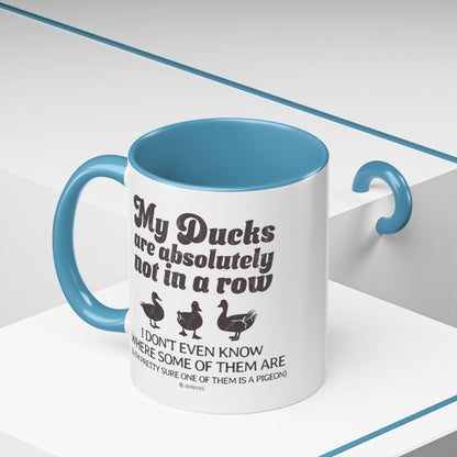 Humorous Accent Coffee Mug, Gift for Duck Lovers, Quirky Coffee Cup for Home or Office, Fun Mug for Birthdays, Funny Office Gift