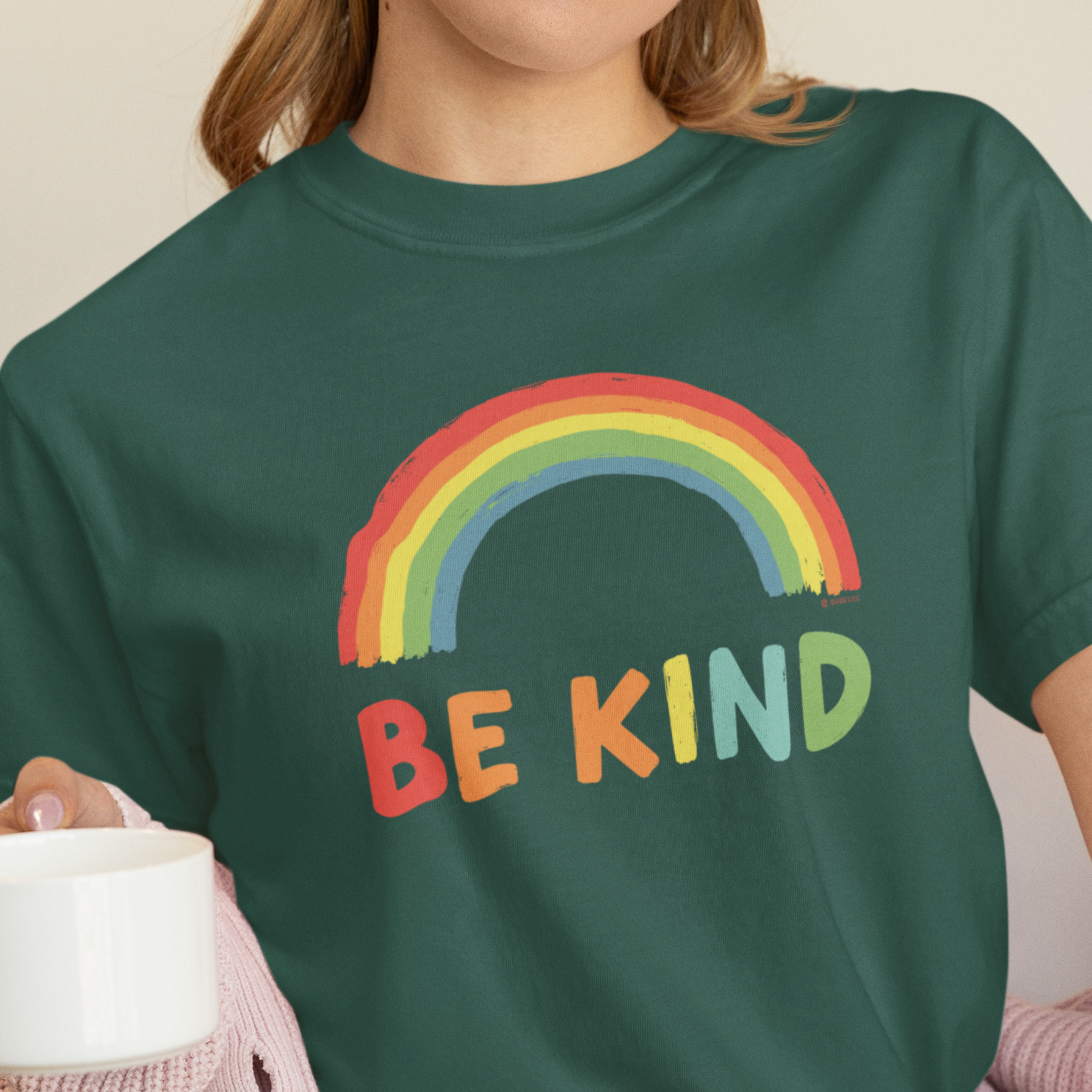 Kindness Promotion T-shirt, Positive Message Tee, Colorful Be Kind Shirt, Unisex Friendly Reminder Top, Inspirational Graphic Tee