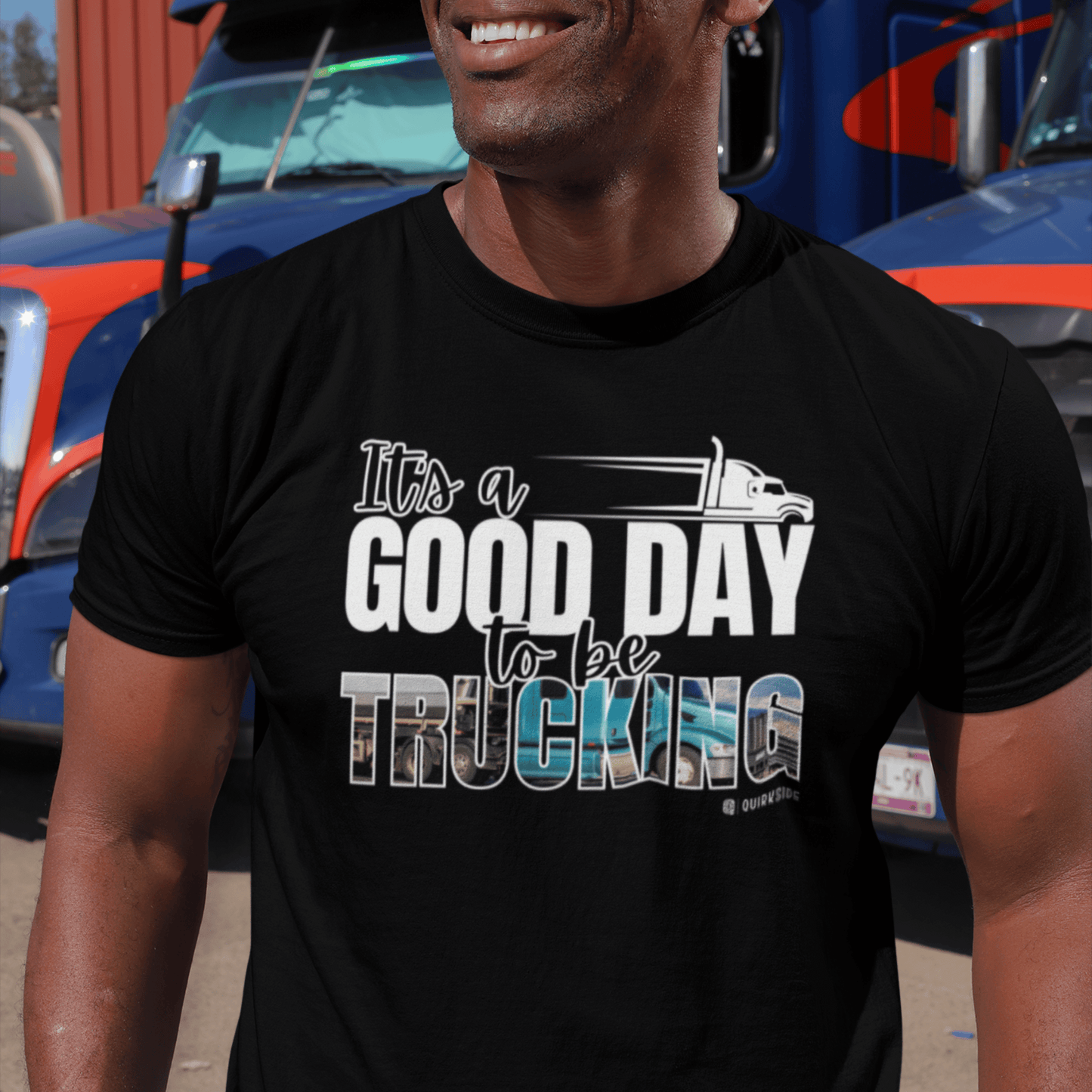 Trucking T-shirt, Truckers Tee, Highway Driver Shirt, On The Road Top, Unisex Tee, Comfortable Garment-Dyed Shirt