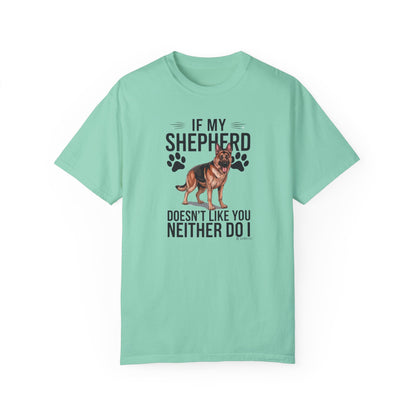 German Shepherd Dog Lover Unisex Garment-Dyed T-shirt, Parent Gift, Funny Dog Tee, Dog Mom Shirt, Gift for Dog Lovers