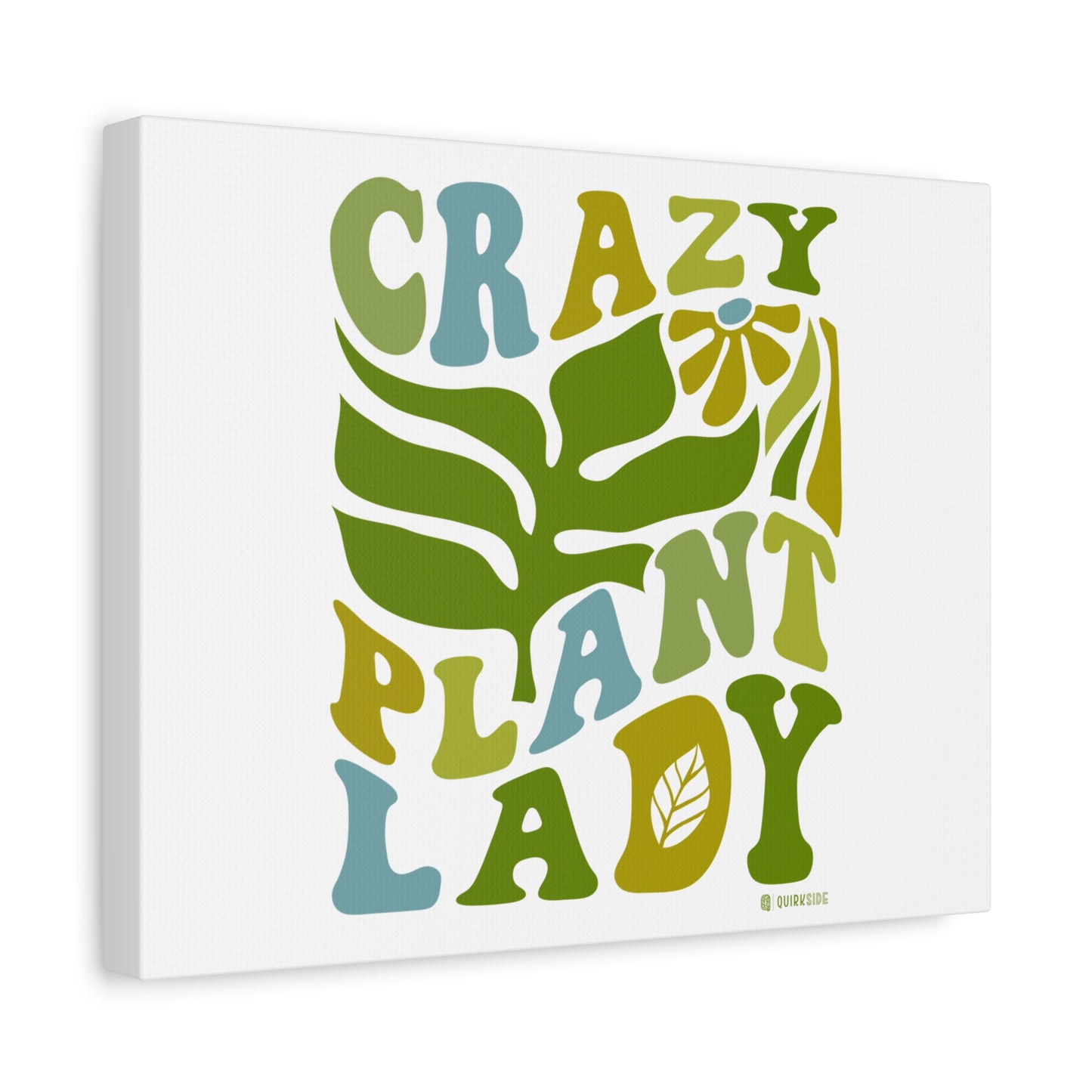 Matte Canvas Art - Crazy Plant Lady Wall Decor, Indoor Plant Lover Gift, Boho Home Accessories, Greenery Wall Art, Housewarming Present