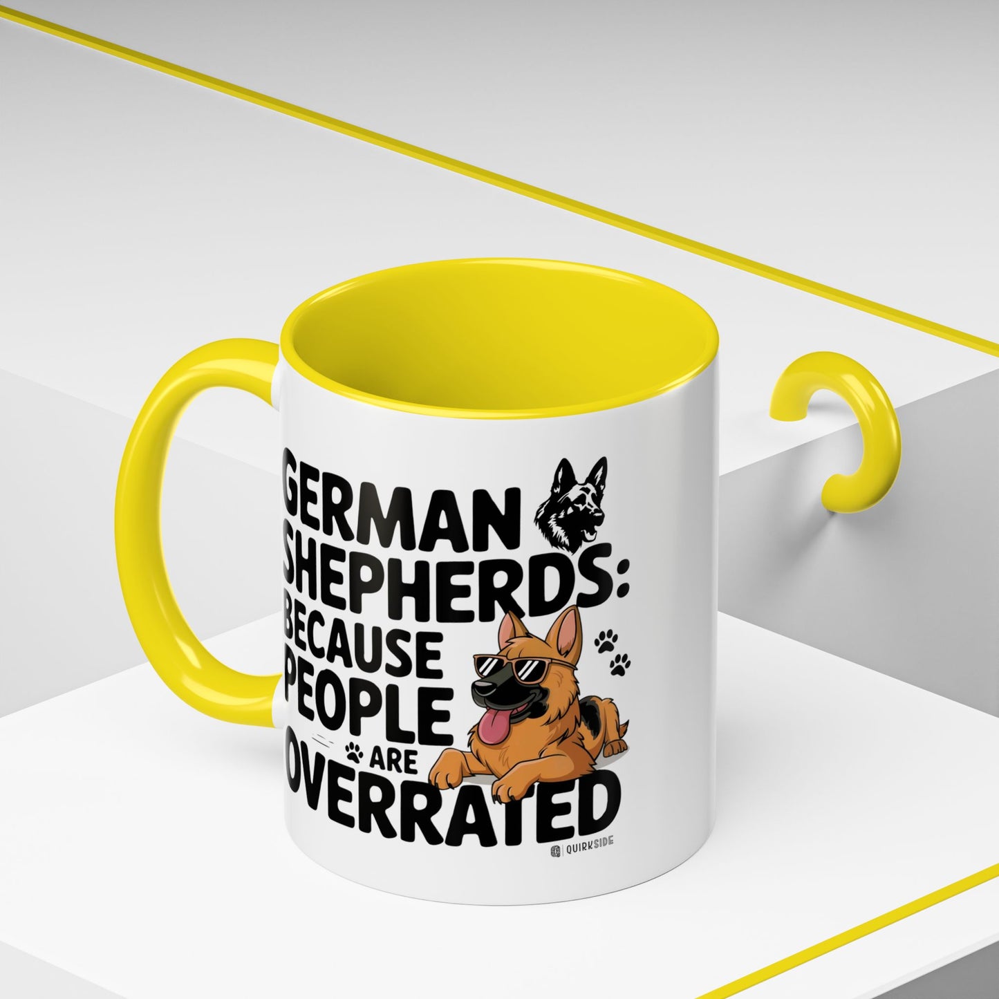 German Shepherds Coffee Mug - Funny Dog Lover Gift, Pet Parent Humor, Animal Lover Decor, Unique Holiday Present, Dog Breed Lovers