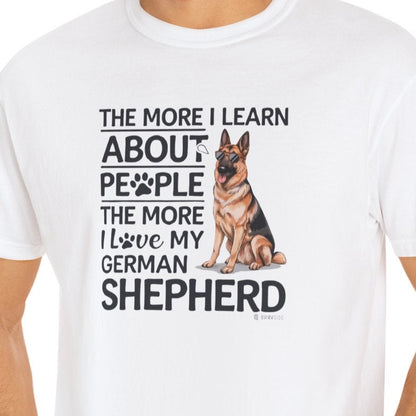 German Shepherd Dog Lover Unisex Garment-Dyed T-shirt, Parent Gift, Funny Dog Tee, Dog Mom Shirt, Gift for Dog Lovers