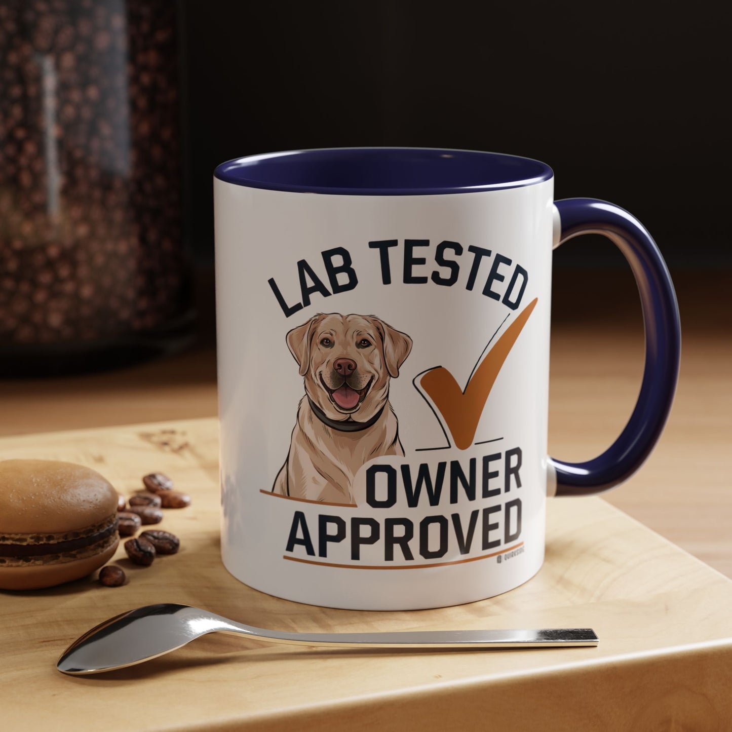 Lab Tested Owner Approved Coffee Mug, Dog Lover Gift, Pet Owner Present, Funny Mug for Dog Moms, Lab Dog Coffee Mug, Unique Dog Gifts