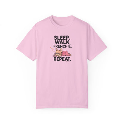 French Bulldog Lover Unisex Garment-Dyed T-shirt, Dog Parent Tee, Cute Bulldog Shirt, Pet Lover Top, Animal Graphic Tee