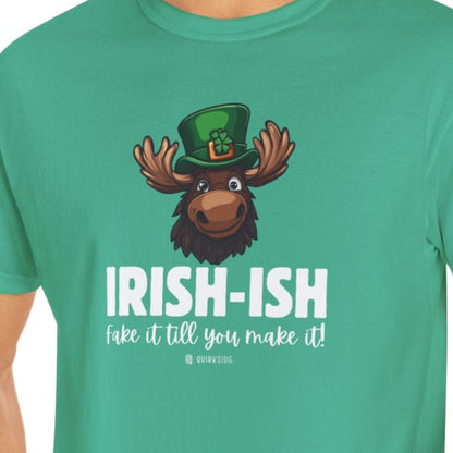 Irish Humor Unisex T-shirt, St Patricks Day Tee, Funny Irish Shirt, Shamrock Celebration Top, Green Clover Clothing