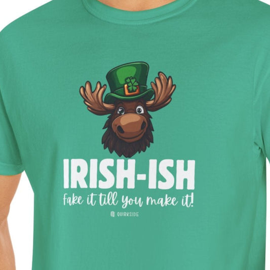 Irish Humor Unisex T-shirt, St Patricks Day Tee, Funny Irish Shirt, Shamrock Celebration Top, Green Clover Clothing
