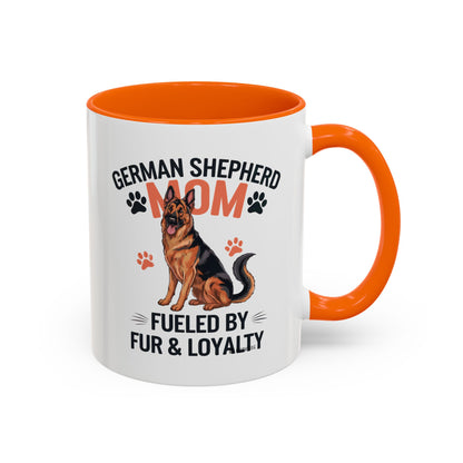 German Shepherd Mom Accent Coffee Mug: Perfect Gift for Dog Lovers, Pet Owners, Dog Enthusiasts, Animal Lovers