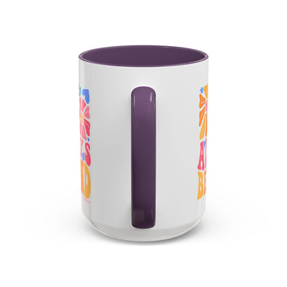 Always Be Kind Floral Accent Coffee Mug, Inspirational Cup for Friends, Gift for Birthday, Encouragement, Home Decor, Self-Care