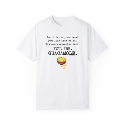 Premium Guacamole Unisex Garment-Dyed T-shirt, Funny Avocado Lover Tee, Gift for Foodie, Soft Graphic Tee, Unique Graphic Tee, Novelty Top - Quirkside Creations