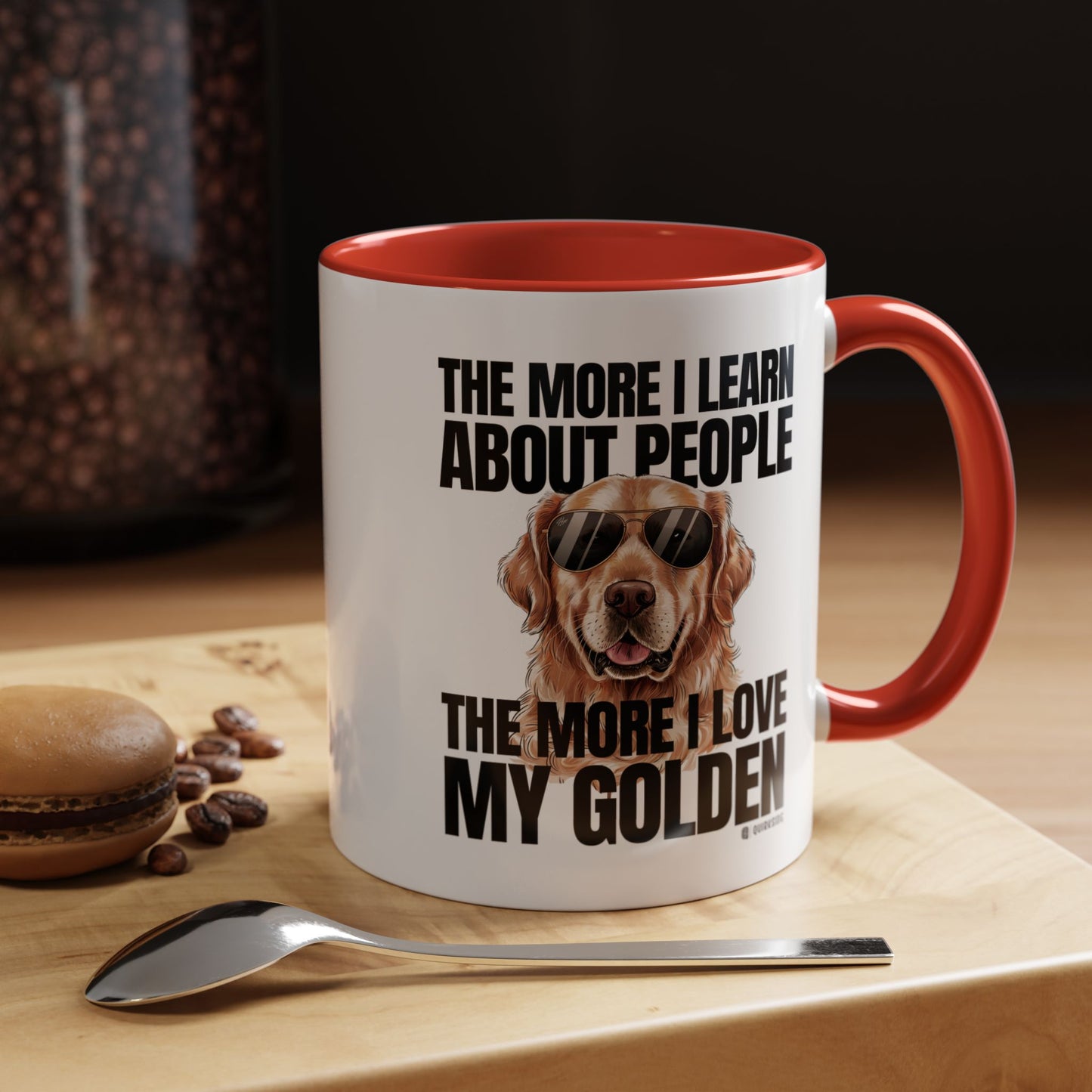 Golden Retriever Love Coffee Mug - Funny Dog Mug, Pet Owner Gift, Personalized Mug, Animal Lover Gift, Birthday Gift