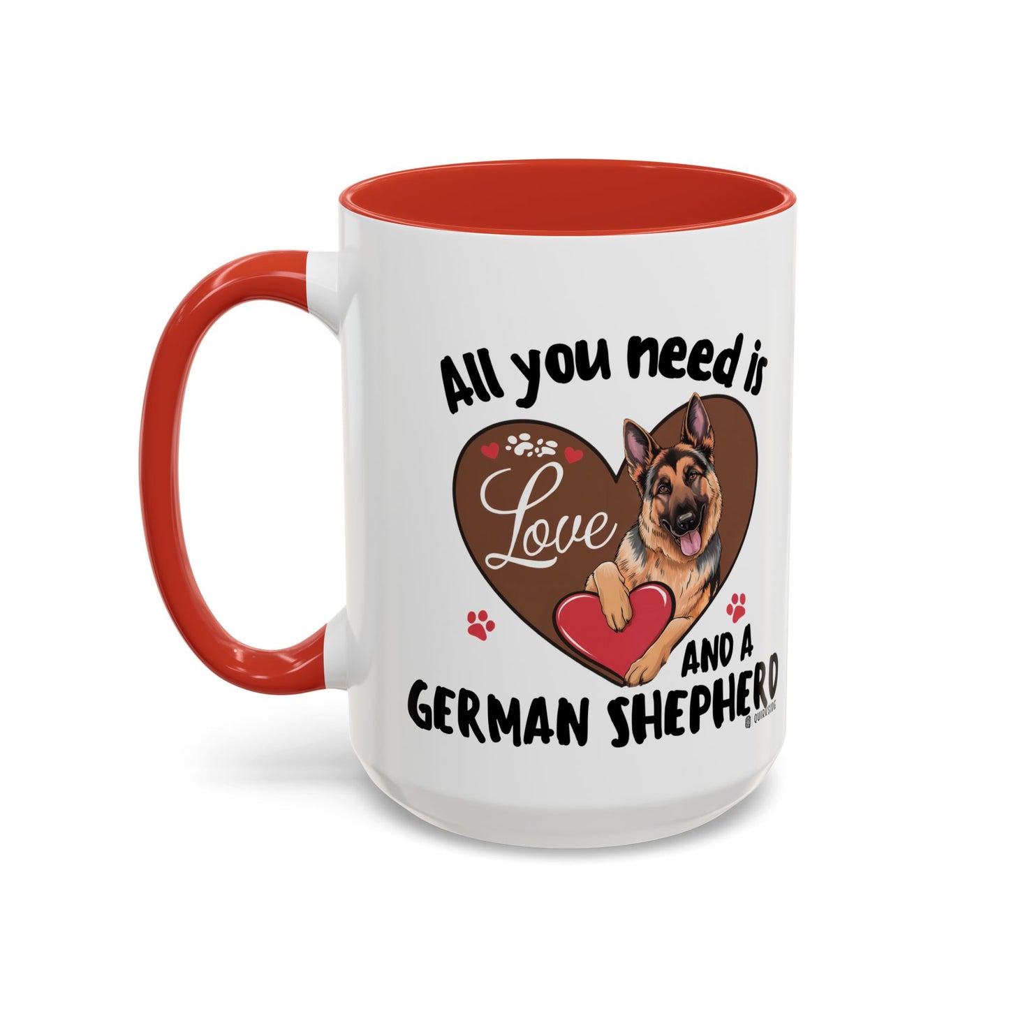 German Shepherd Love Mug | Dog Owner Gift | Coffee Cup | Animal Lover Gift | Pet Lover's Mug | Cute Pet Coffee Mug