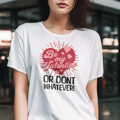 Sassy Valentines Unisex T-shirt, Funny Sarcastic Tee, Powerful Independent Women, Be My Valentine Shirt, Gift for Him or Her, Garment-Dyed