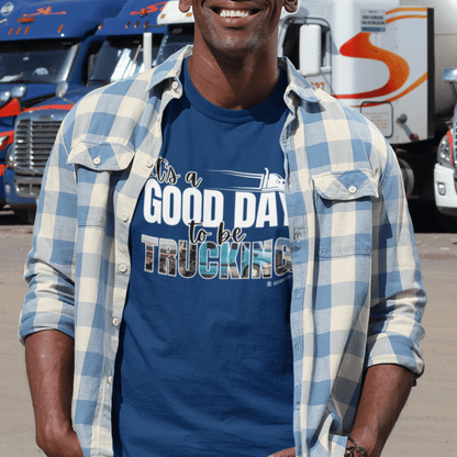 Trucking T-shirt, Truckers Tee, Highway Driver Shirt, On The Road Top, Unisex Tee, Comfortable Garment-Dyed Shirt