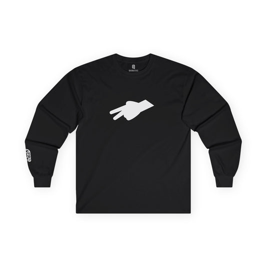 Biker Wave Long Sleeve Tee, Motorcycle Rider Gift, Funny Biker Shirt, Unisex Bike Lover Top, Biker Advisory Tee, Motorcyclist Long Sleeve