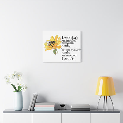 Inspirational Bee Art Canvas Print, Perfect for Home Decor, Gift for Nature Lovers, Empowering Quote Wall Art, Bee Lover Decor, [...]