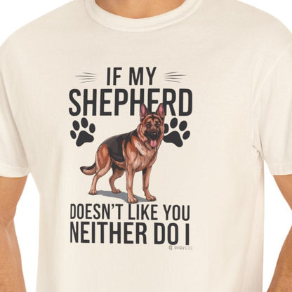 German Shepherd Dog Lover Unisex Garment-Dyed T-shirt, Parent Gift, Funny Dog Tee, Dog Mom Shirt, Gift for Dog Lovers