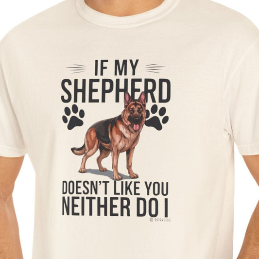 German Shepherd Dog Lover Unisex Garment-Dyed T-shirt, Parent Gift, Funny Dog Tee, Dog Mom Shirt, Gift for Dog Lovers