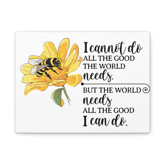 Inspirational Bee Art Canvas Print, Perfect for Home Decor, Gift for Nature Lovers, Empowering Quote Wall Art, Bee Lover Decor, [...]