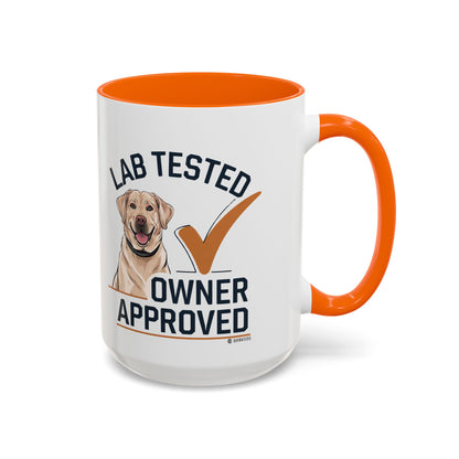 Lab Tested Owner Approved Coffee Mug, Dog Lover Gift, Pet Owner Present, Funny Mug for Dog Moms, Lab Dog Coffee Mug, Unique Dog Gifts
