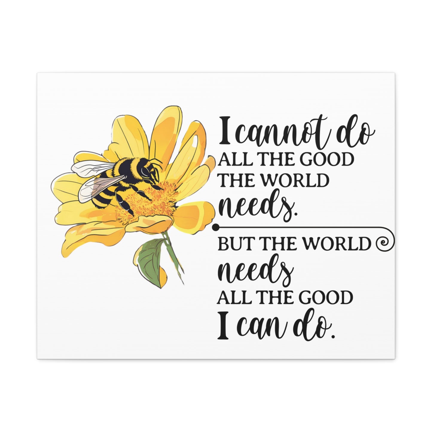 Inspirational Bee Art Canvas Print, Perfect for Home Decor, Gift for Nature Lovers, Empowering Quote Wall Art, Bee Lover Decor, [...]