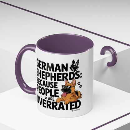German Shepherds Coffee Mug - Funny Dog Lover Gift, Pet Parent Humor, Animal Lover Decor, Unique Holiday Present, Dog Breed Lovers