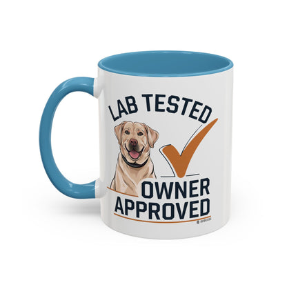 Lab Tested Owner Approved Coffee Mug, Dog Lover Gift, Pet Owner Present, Funny Mug for Dog Moms, Lab Dog Coffee Mug, Unique Dog Gifts
