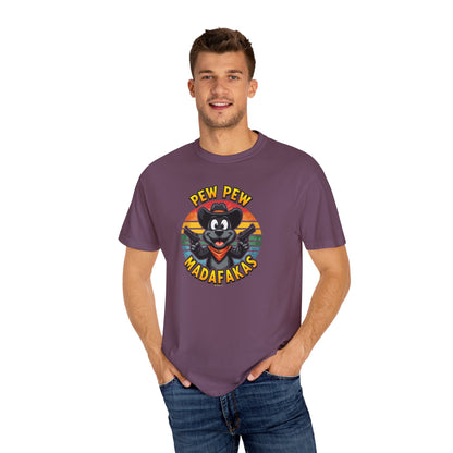 Cowboy Dog Funny T-Shirt, Western Style Tee, Unisex Garment-Dyed Shirt, Dog Lover Gift, Rodeo Apparel