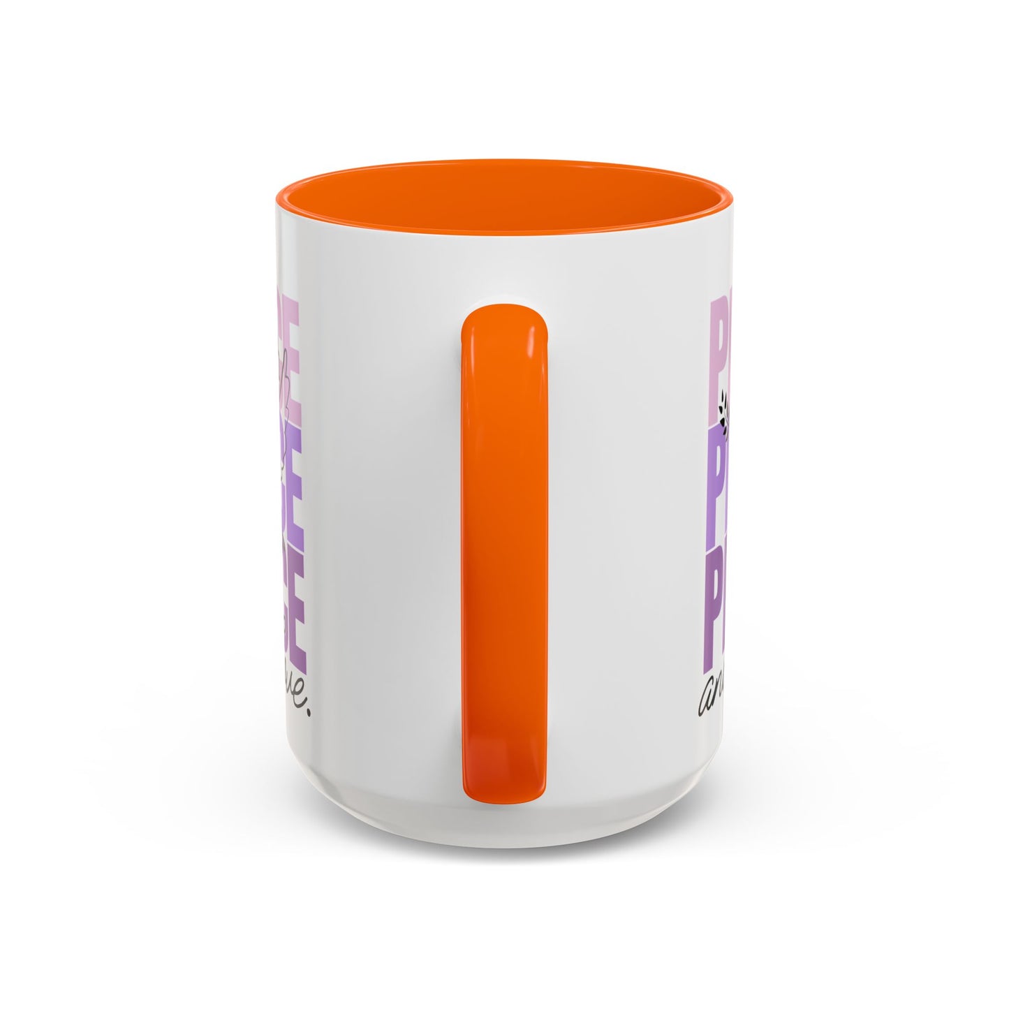 Peace and Love Accent Mug