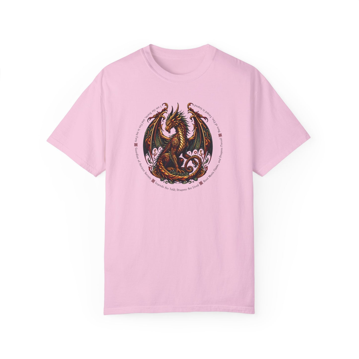 Dragon Power Unisex T-shirt, Magical Inner Strength Statement Tee, Mythical Legend Apparel, Inspirational Dragon Tee, Power of Fire Tee - Quirkside Creations