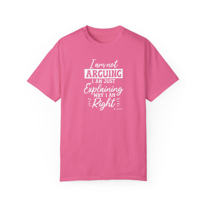 Funny Self-Serving Unisex T-shirt, Sarcastic Winning Argument Tee, Humorous Right All the Time Shirt, Comical Tee for Men and Women, - Quirkside Creations