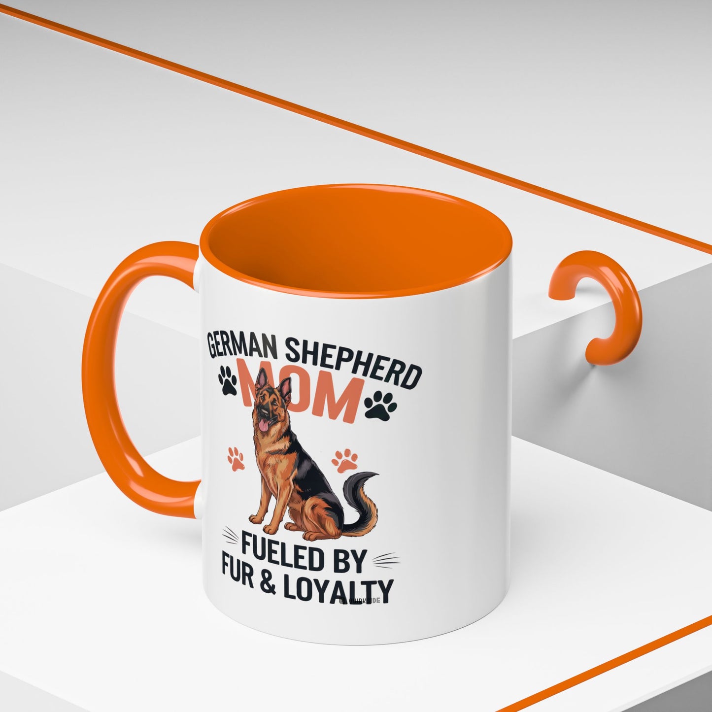 German Shepherd Mom Accent Coffee Mug: Perfect Gift for Dog Lovers, Pet Owners, Dog Enthusiasts, Animal Lovers
