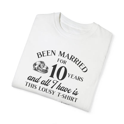Hilarious Marriage Celebration T-shirt, Customizable Unisex Tee for Anniversary, Funny Gift, Humor Shirt, Wicked Sense of Humor Top - Quirkside Creations