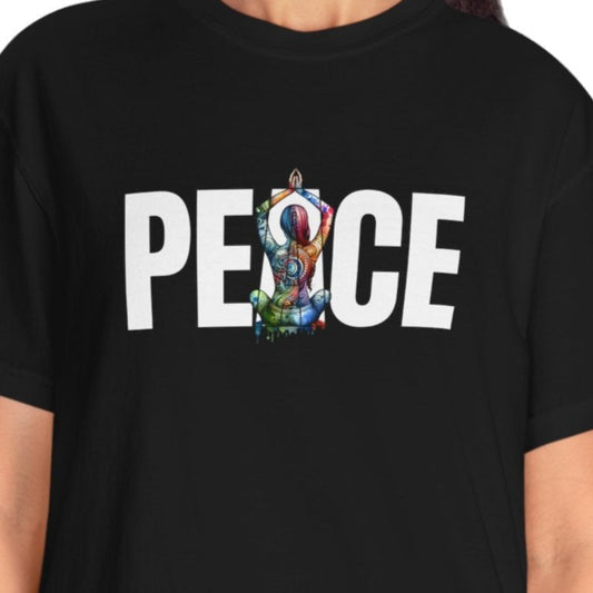 Peace Yoga Unisex T-shirt, Meditation Tee, Yoga Lover Gift, Mindfulness Shirt, Namaste Apparel