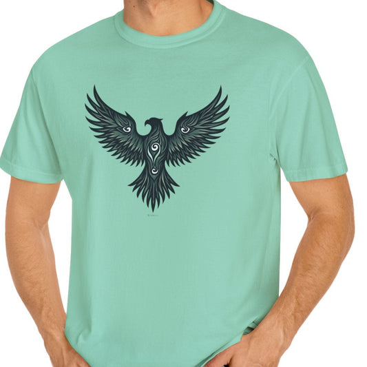 Tribal Eagle T-shirt, Boho Graphic Tee, Nature Lover Shirt, Unisex Top, Bird Illustration Apparel