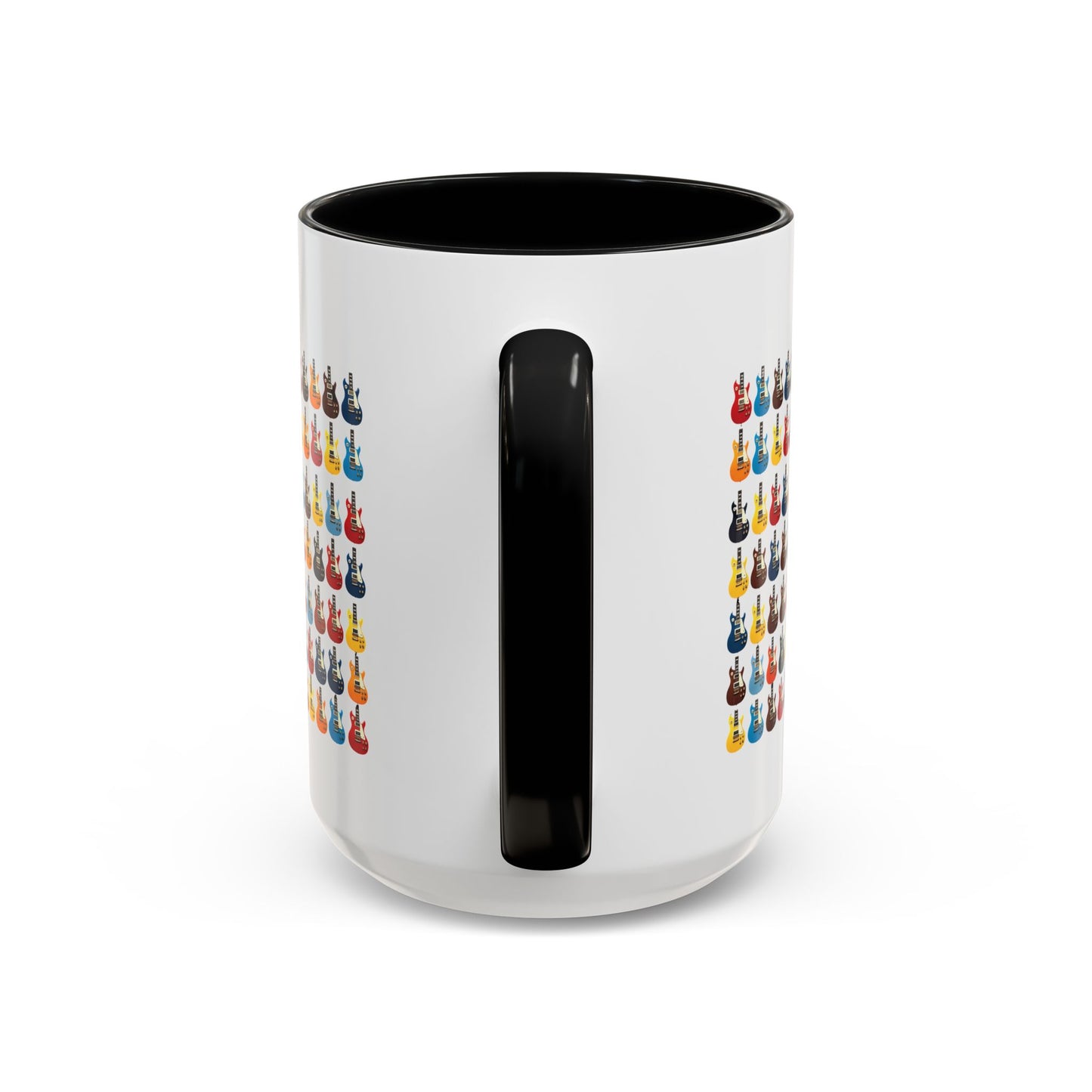 Coffee Mug - Wall of Guitars Design - Music Lover Gift