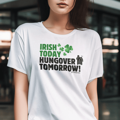 Irish Humor Unisex T-shirt, St Patricks Day Tee, Funny Irish Shirt, Shamrock Celebration Top, Green Clover Clothing