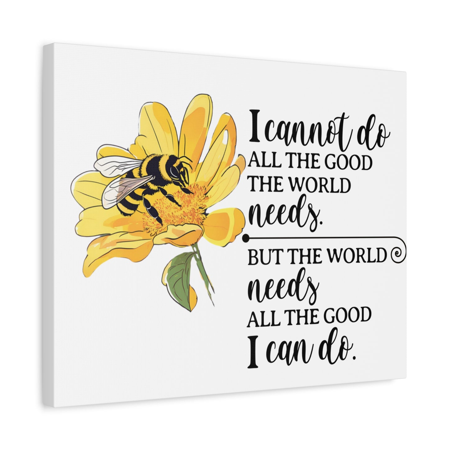 Inspirational Bee Art Canvas Print, Perfect for Home Decor, Gift for Nature Lovers, Empowering Quote Wall Art, Bee Lover Decor, [...]