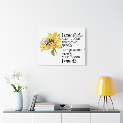 Inspirational Bee Art Canvas Print, Perfect for Home Decor, Gift for Nature Lovers, Empowering Quote Wall Art, Bee Lover Decor, [...]