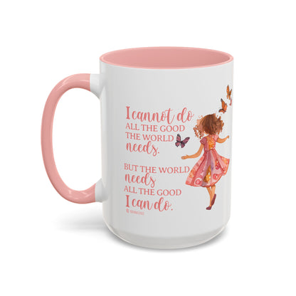 Whimsical Butterfly Accent Coffee Mug, Floral Mug, Gift for Her, Boho Decor, Butterfly Lovers, Inspirational Coffee Cup