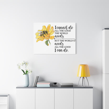 Inspirational Bee Art Canvas Print, Perfect for Home Decor, Gift for Nature Lovers, Empowering Quote Wall Art, Bee Lover Decor, [...]