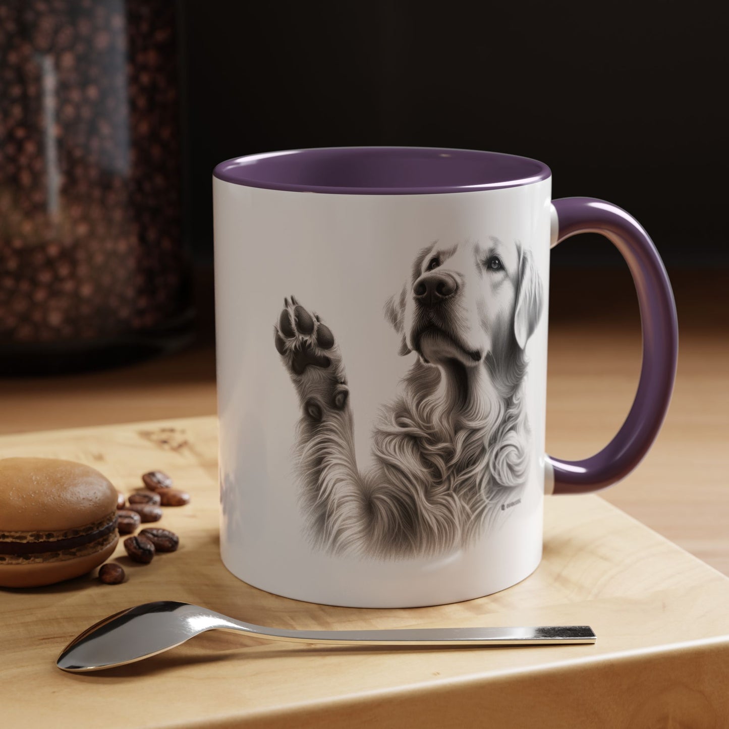 Elegant Pet Lover's Coffee Mug with Adorable Paw Prints, Dog Lover Gift, Customizable Ceramic Mug, Perfect for Pet Lovers, Home & [...]