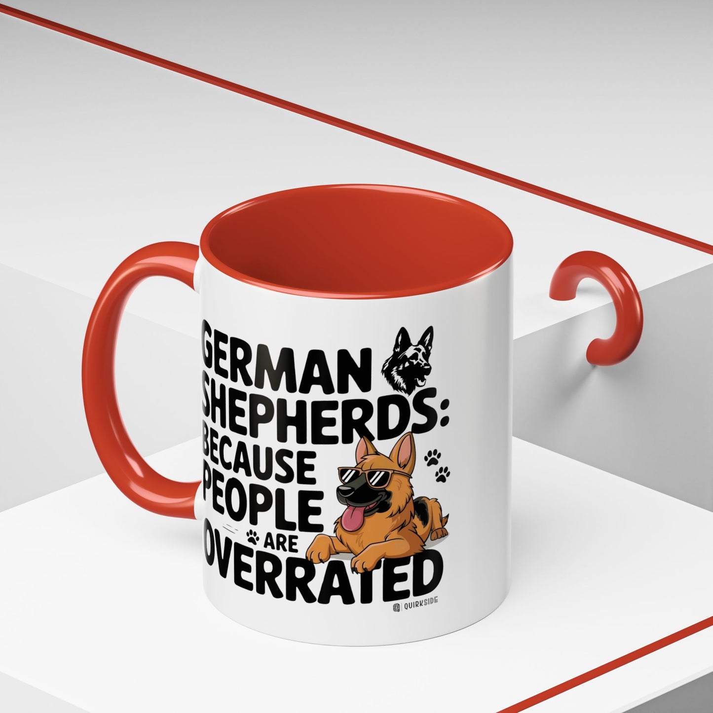 German Shepherds Coffee Mug - Funny Dog Lover Gift, Pet Parent Humor, Animal Lover Decor, Unique Holiday Present, Dog Breed Lovers